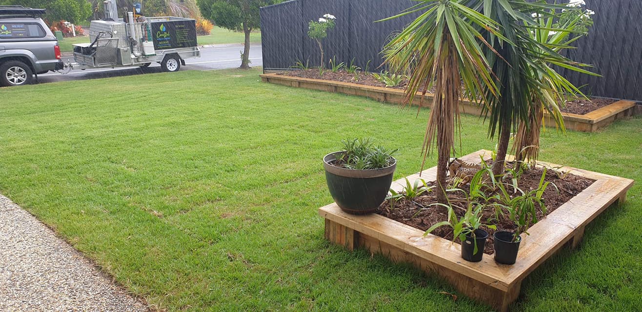 Lawn mowing and edging